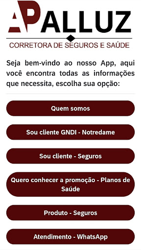 Android application Apalluz Corretora screenshort