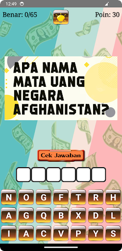 Tebak Mata Uang Negara Screen 3