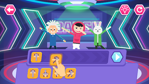 Android application Dance Party Coding for kids screenshort