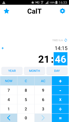 Android application CalT - Date & Time Calculator screenshort