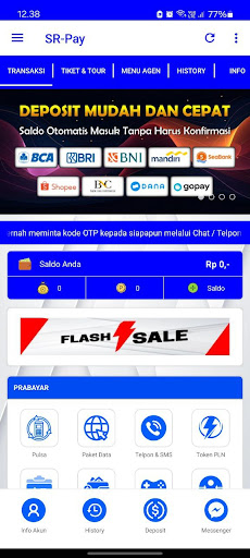 Android application SRPAY MULTI PAYMENT screenshort