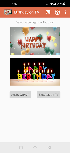 Birthday Background on TV Screen 3
