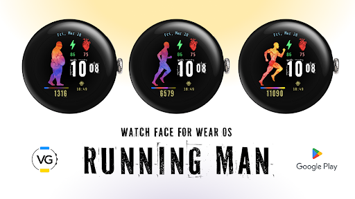Running Man Watch Face screenshot 4