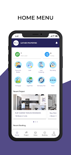 Android application Gather Properties screenshort