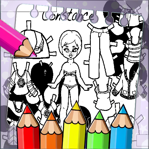 Paper Doll Clothes Coloring GM