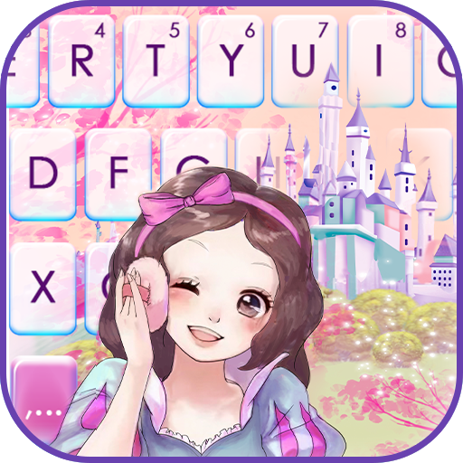 Pink Pretty Princess Keyboard Background Download on Windows