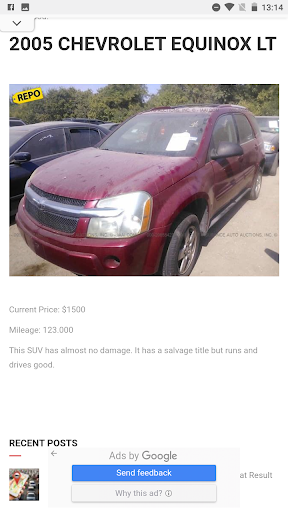 Android application Used And Pre Owned Cars screenshort