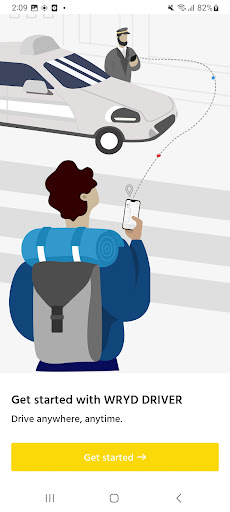 Android application WRYD DRIVER screenshort