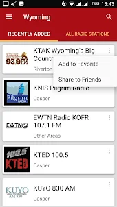 Wyoming Radio Stations - USA