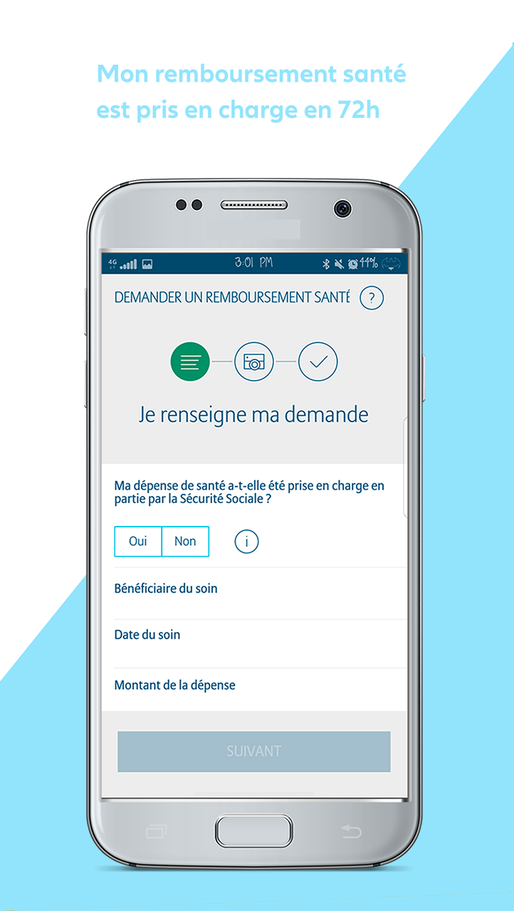 Android application Mon Allianz mobile screenshort