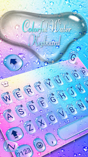 Colorful Raindrops Water Keybo Screen 2