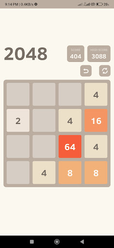Android application super 2048 screenshort