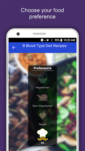 Screenshot of B Blood Type Recipes Diet Plan