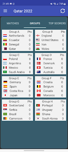 Android application Qatar 2022 screenshort