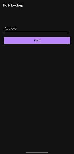 Android application Polk Lookup screenshort