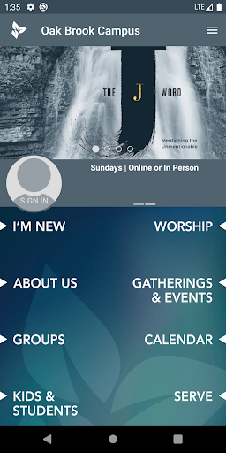 Android application Christ Church Connect screenshort