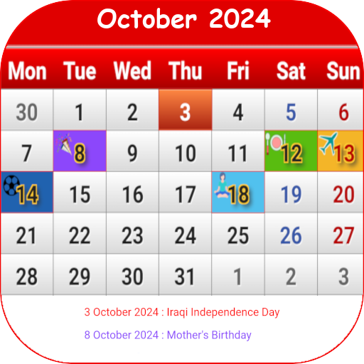 Iraq Calendar 2024 logo