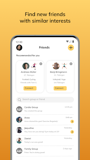 Android application Weo: Healthier With Each Other screenshort