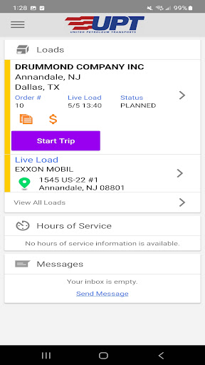 UPTConnect Screen 2