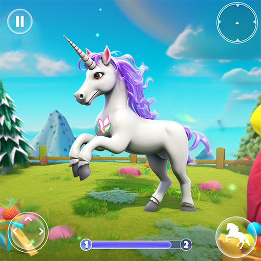 Magical Unicorn Pony Run Games logo