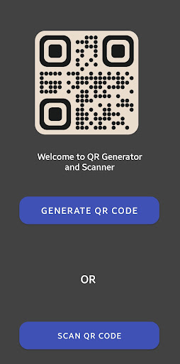 QR Generator and Scanner Screen 2