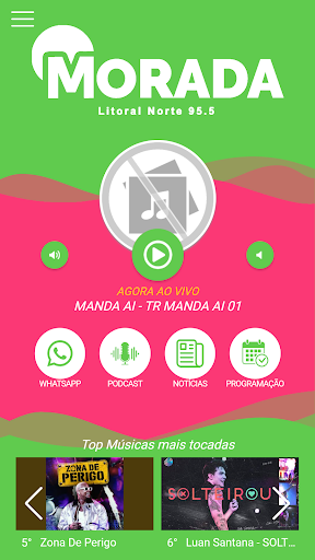 Android application Rádio Morada Litoral Norte screenshort