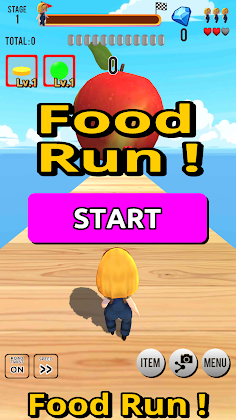 Food Run Game: simple run game - Screenshot 1