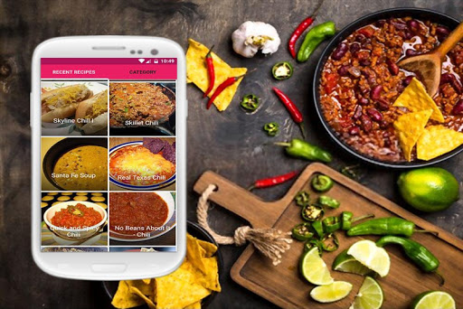 Android application Quick Chili Recipe screenshort
