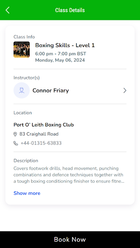 Port O’ Leith Boxing Club Screen 3