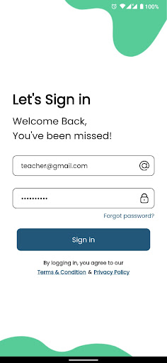 Android application Advance School Teacher screenshort