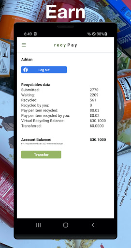 recyPay Screen 3