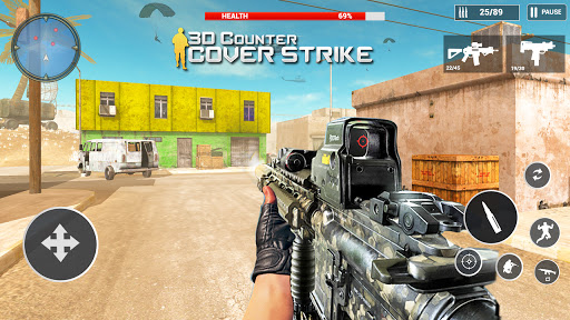 3D Counter Cover Strike- New Shooting Games 2021