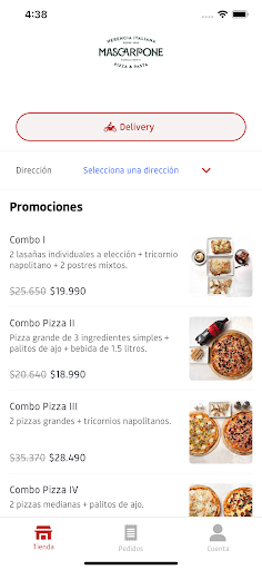 Mascarpone Pizza y Pasta Screen 2
