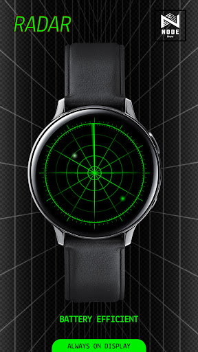 Screenshot of Radar Watch Face by Nodeshaper