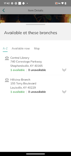 Bullitt County Public Library Screen 3