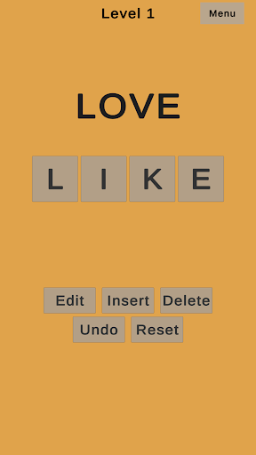 Android application Wordmutations screenshort