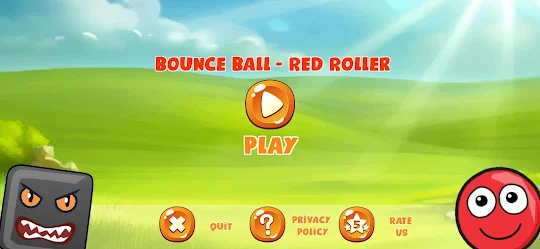 Bounce ball - Red roller ball