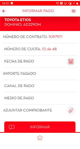 Toyota Servicios Financieros Screenshot
