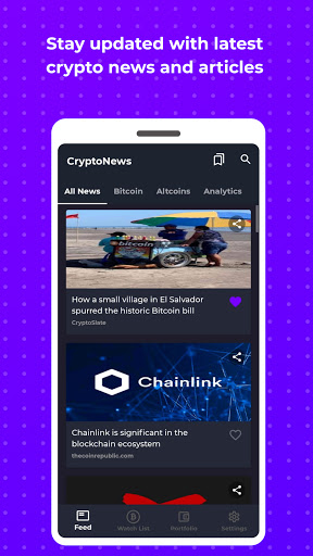 Crypto News and Portfolio App