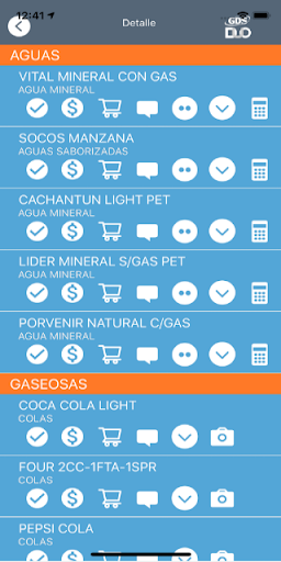 Android application GDS DUO screenshort