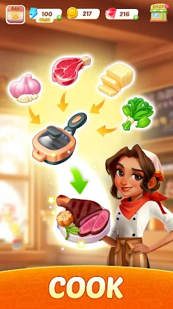 Game screenshot Flambé: Merge & Cook hack