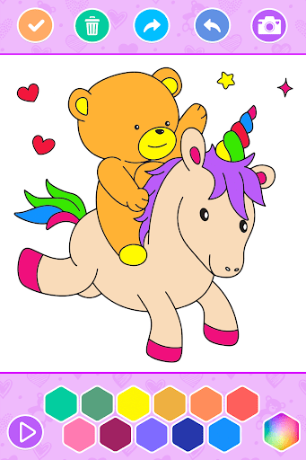 Android application Teddy Bear Coloring Book screenshort