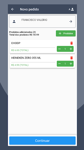 MGA Pedidos Screen 3