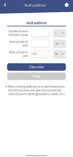 AWRI Winemaking Calculator screenshot 3