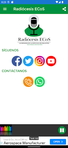 Android application Radiócesis ECoS screenshort