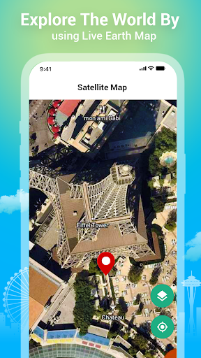 Android application Satellite View GPS Navigation screenshort
