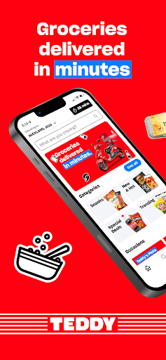 Android application Teddy - Fast Grocery Delivery screenshort