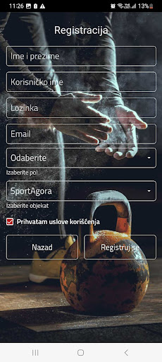 SportAgora Screen 2