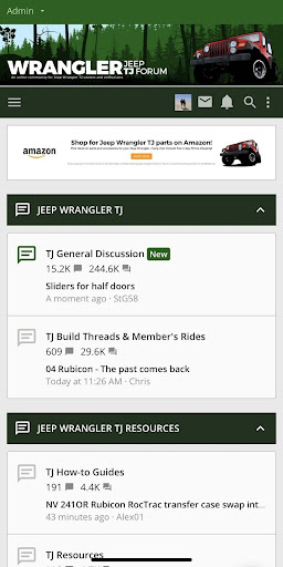 Android application Jeep Wrangler TJ Forum screenshort