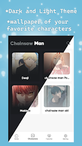 Captura de Pantalla 2 Chainsaw Man Anime Wallpapers android